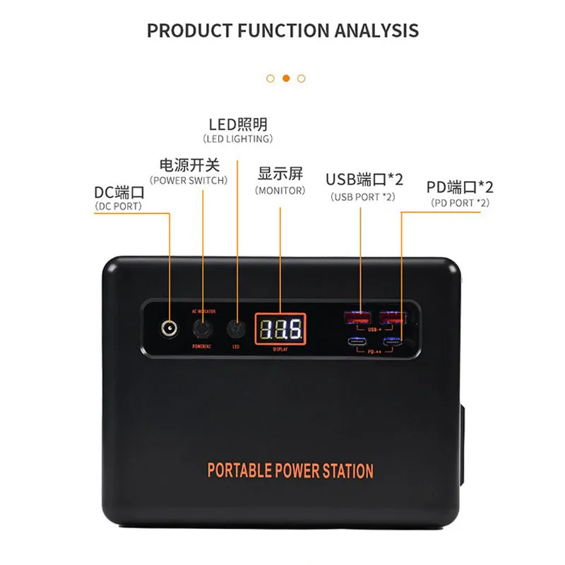 200W Portable Power Station 22 - đánh giá và giá Solar Emergency Charger