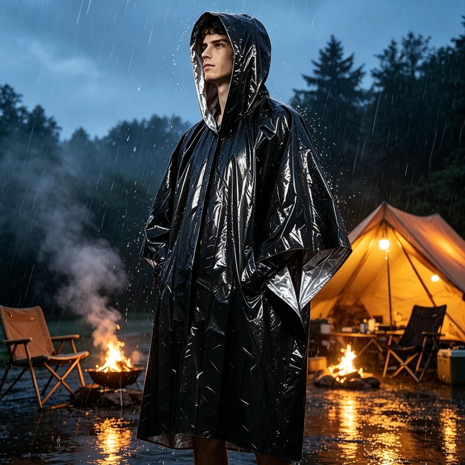 1Pc Emergency Waterproof Film  - đánh giá và giá Emergency Poncho Rain