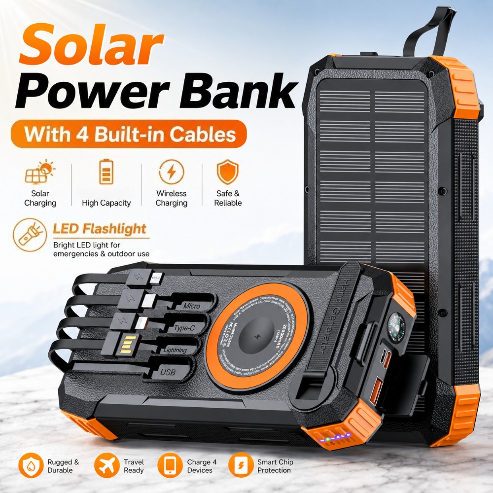 Pin sạc dự phòng năng lượng mặ - đánh giá và giá Solar Emergency Charger